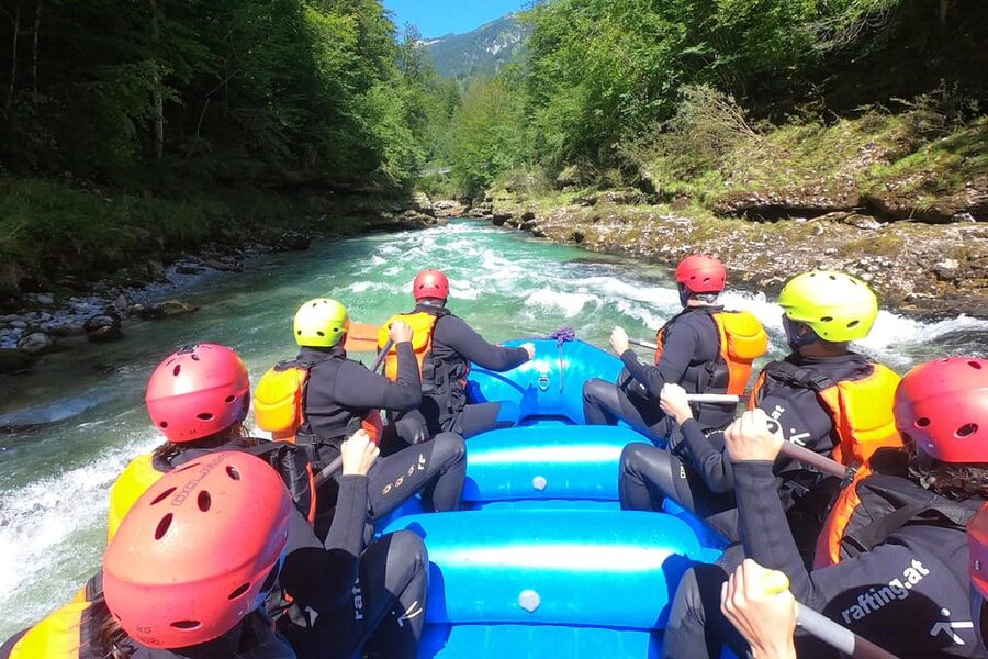 Adventurous rafting tour on the Salza - pure whitewater action! - Showers, photos, and the return to base
