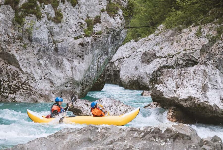 Austria, Salza river "Double Ducky" kayak adventure - What two hours on the Salza feels like
