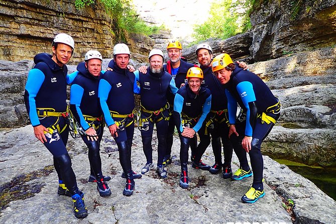 Canyoning in Almbach with a state-certified guide - Getting fitted with the supplied equipment