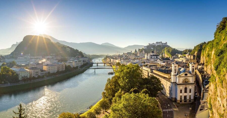 From Vienna: Austrian Lakes and Salzburg Private Tour - Vienna Woods and Alpine scenery on the way west