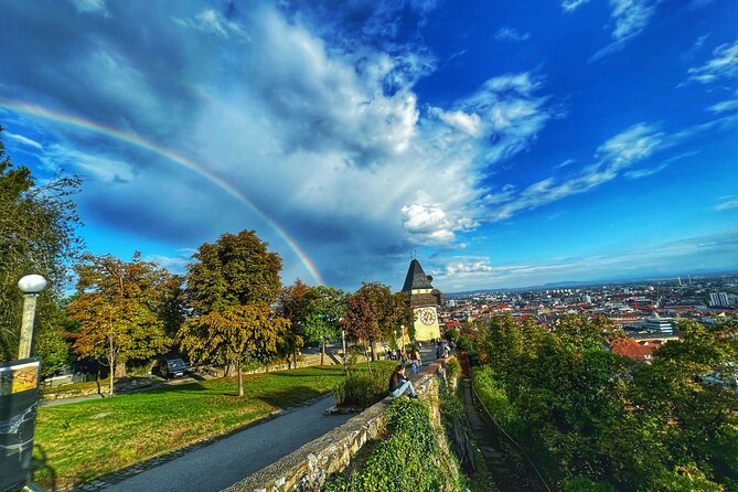 Graz Funicular Ride and Schlossberg Picnic Experience - Dom im Berg shows the hill’s modern history