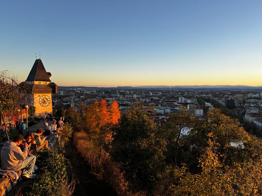 Graz: Funicular Ride & Schlossberg Picnic Experience - Sunset on Schlossberg