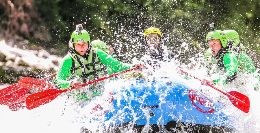 Imst: Rafting the Imster Gorge - At Wiggi Rafting, the base sets the tone