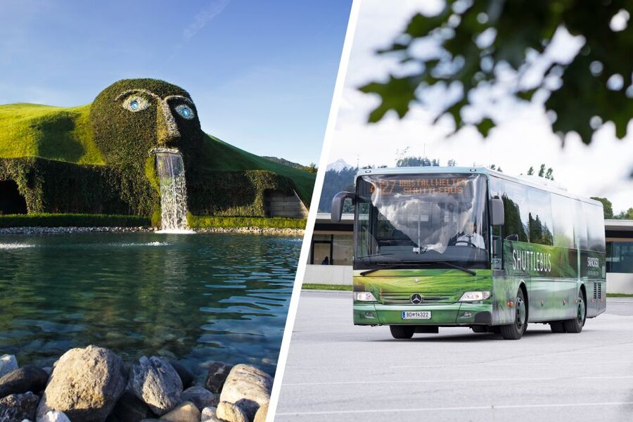 Innsbruck Swarovski Crystal Worlds Ticket and Transfer - From Innsbruck station to Wattens