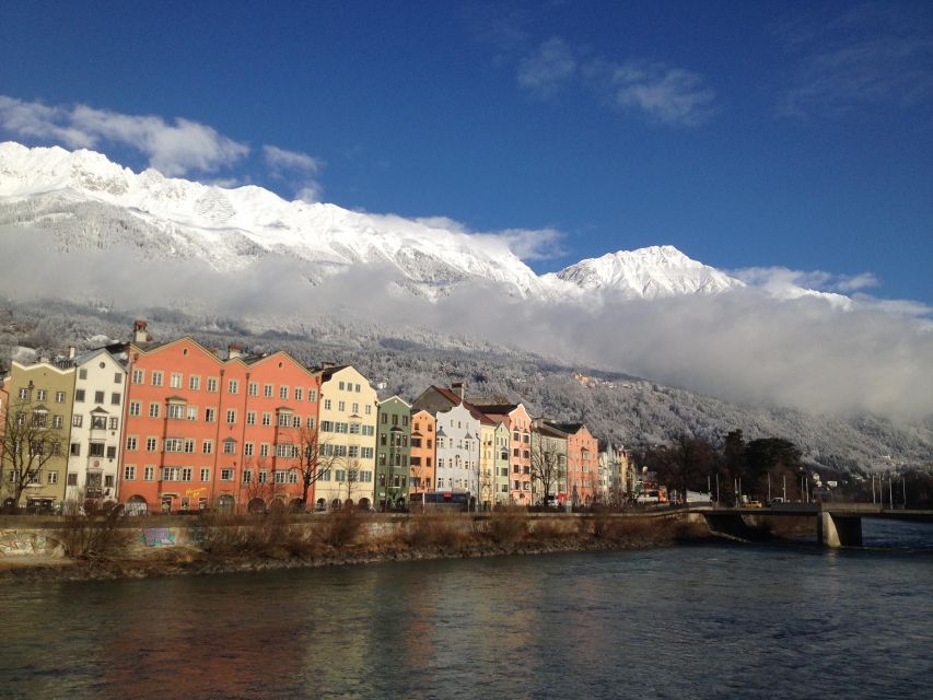 Innsbruck - "Welcome Tour" by Per Pedes. Guided City Tour. - Crossing the Inn Bridge for the Nordkette