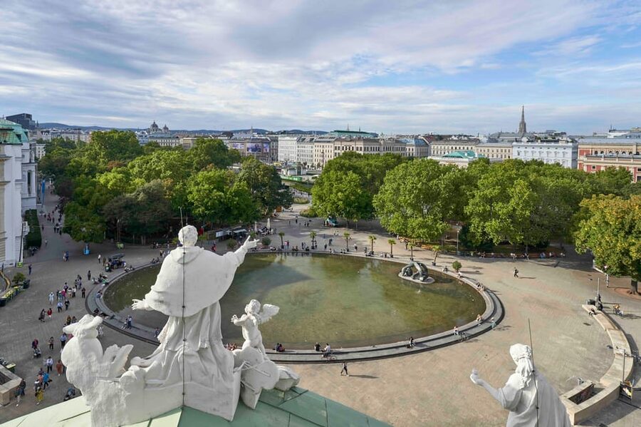 Karlskirche Entry Ticket with Panoramic Terrace Access - What the panoramic terrace is really like