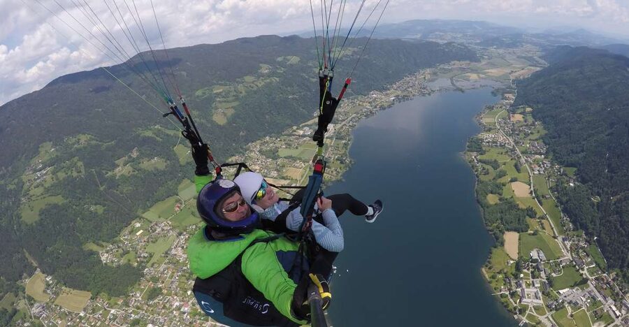 Kärnten/Ossiachersee: Paragleiten " Thermikflug" - What happens during the two-hour experience