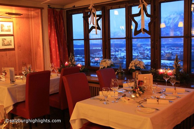 Mozart and Advent/Christmas Concert with Dinner at Fortress Hohensalzburg - The view is best before darkness
