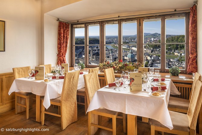 Mozart Concert and Dinner or VIP Dinner at Fortress Salzburg with River Cruise - The evening at a glance