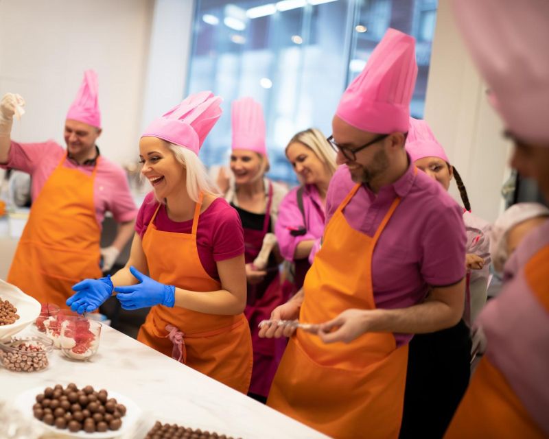 Mozart Kugel Workshop - Choosing milk, white, or dark chocolate