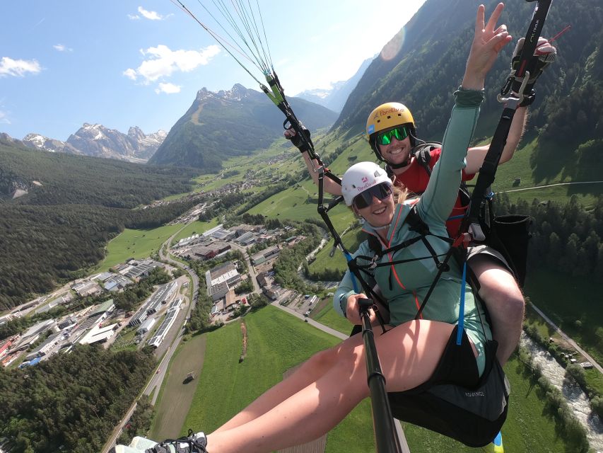 Neustift im Stubaital: Panoramic Tandem Paragliding Flight - Landing back beside the shop