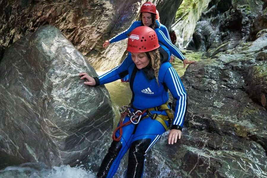 Ötztal: Beginners Canyoning Experience - The final 10-meter abseil and return to base