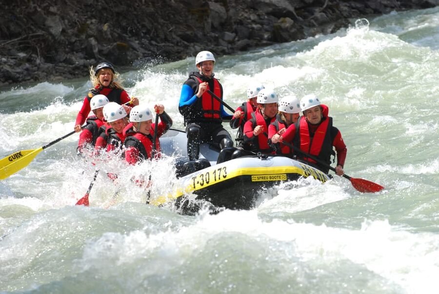 Ötztal: Rafting at Imster Canyon for Beginners - Getting fitted for the boat and safety gear
