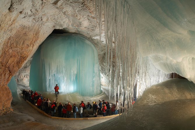 Private Werfen Ice Cave and Golling Waterfall from Salzburg - Reaching Eisriesenwelt after a steep climb