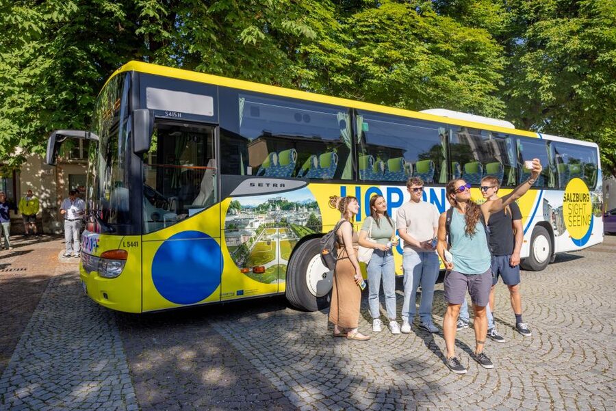 Salzburg: Hop-on Hop-off City Tour - Herbert-von-Karajan-Platz and the Sound of Music connection