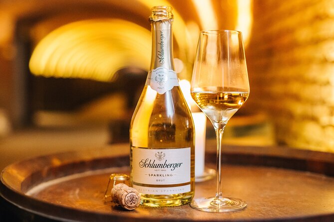 Schlumberger Sparkling Wine Cellar World Entrance Ticket in Vienna - The tasting at the end