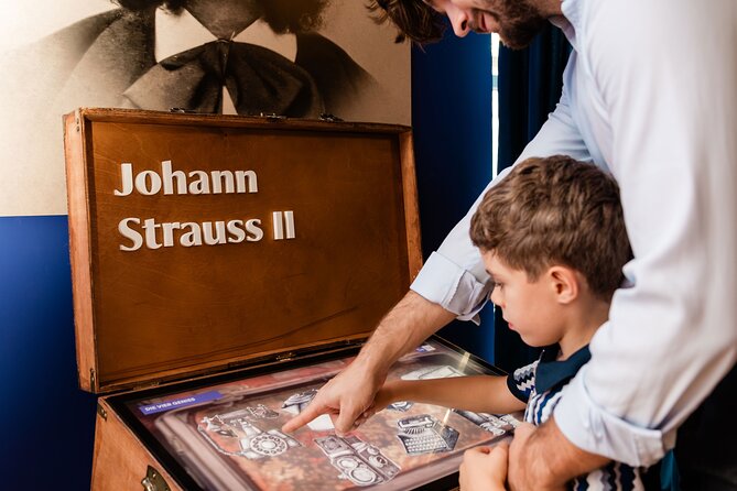 Strauss Exhibition incl. LED Concert Show / Coffee + Strauss Cake - The last original concert hall and its 15-minute show