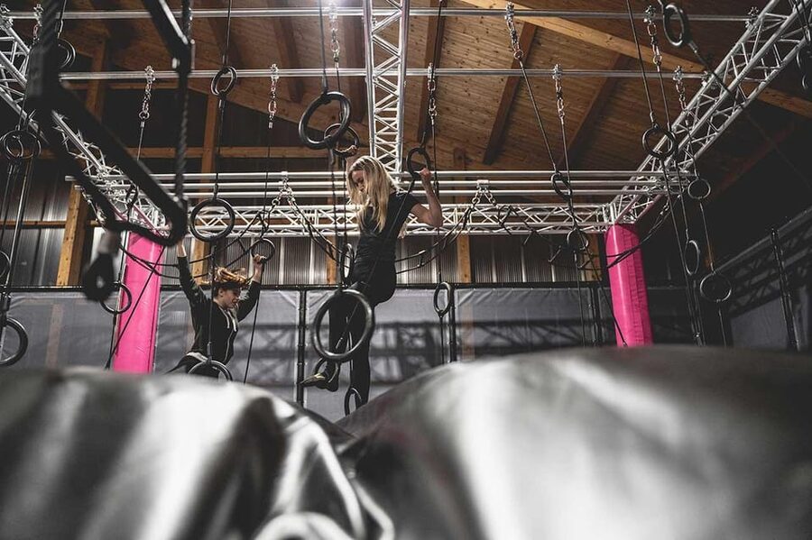 Tirol: Zahmer Kaiser Trampolinpark - Twenty-four trampolines, forty jump areas, and room to roam