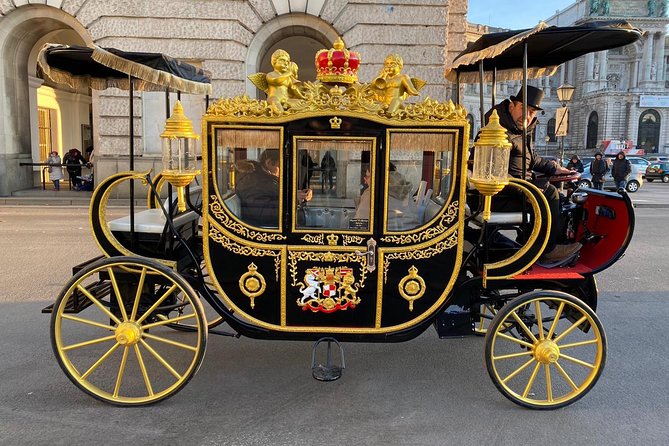 Vienna: 60 min. Imperial E-Carriage Sightseeing Tour with Drinks - Vienna sightseeing with a royal entrance