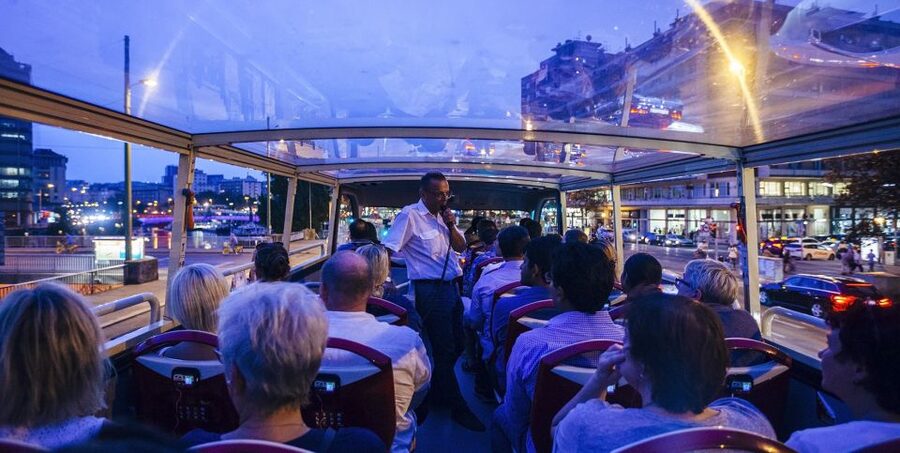 Vienna: Big Bus City Highlights Night Tour with Live Guide - Starting beside Vienna State Opera