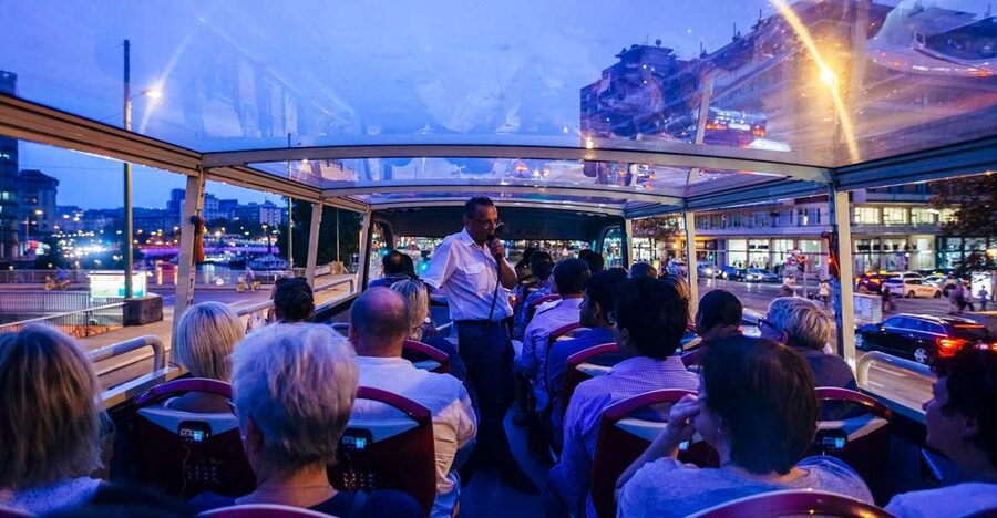 Vienna: Big Bus City Highlights Night Tour with Live Guide - From the Opera to Ring Street