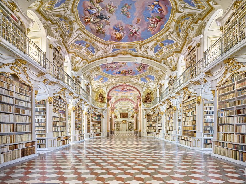 Vienna: Hallstatt & Alpine Peaks Day Trip with Admont Abbey - Admont Abbey and its Baroque library