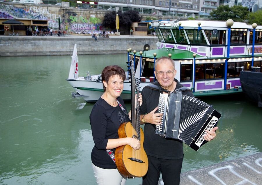 Vienna: Heurigen Cruise with Viennese Songs and Buffet - Starting at DDSG Pier No. 7