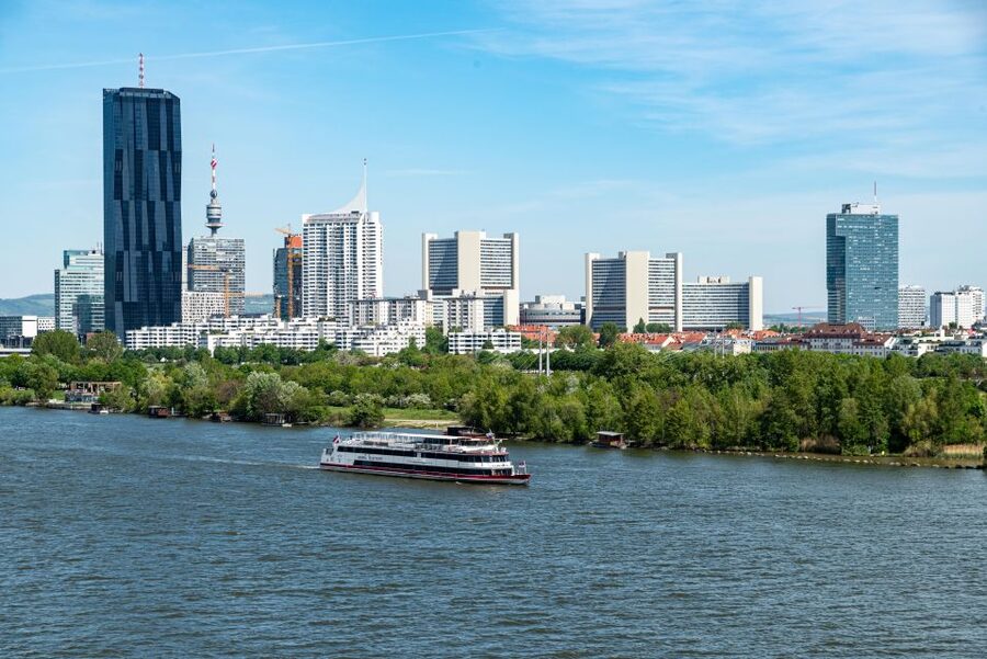 Vienna: Heurigen Cruise with Viennese Songs and Buffet - The Heuriger buffet, with drinks separate