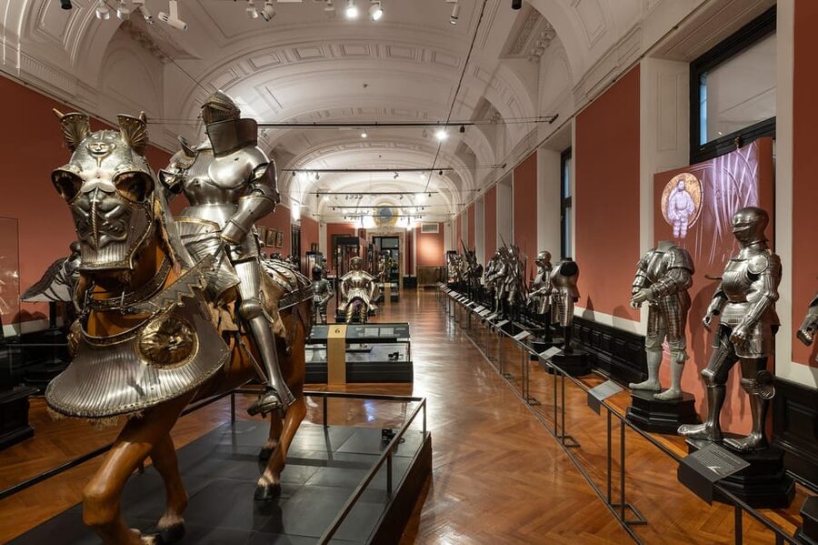 Vienna: Imperial Treasury & New Hofburg Palace Combo Ticket - The Imperial Armoury, with armor on horseback