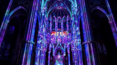 Light of Creation Votive Church Immersive Light Show