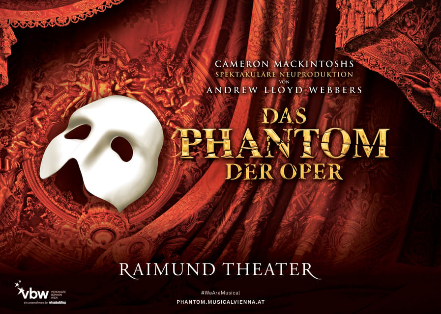 Vienna: Musical Tickets THE PHANTOM OF THE OPERA - A major musical at the Raimund Theater
