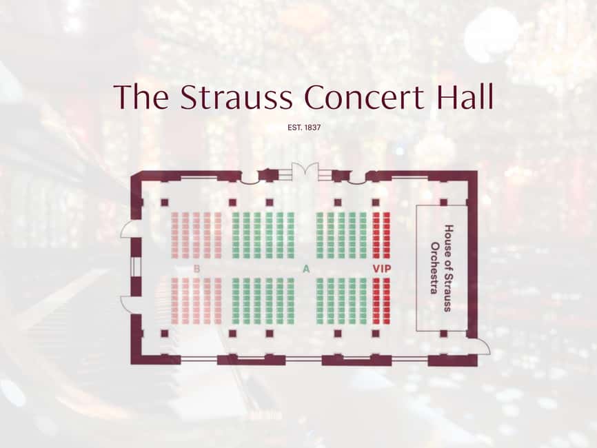 Vienna: Strauss Classical Concert with Soprano & Light Show - 8:00 PM and a glass of Austrian sparkling wine