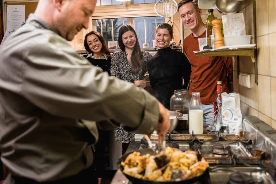 Vienna: Traditional Kaiserschmarrn Cooking Class & Tasting - Eating fresh Kaiserschmarrn with Viennese coffee