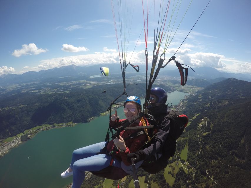 Villach/Ossiachersee: Paragliding "Panorama" Tandemflug - From the meeting point to Gerlitzen Alpe